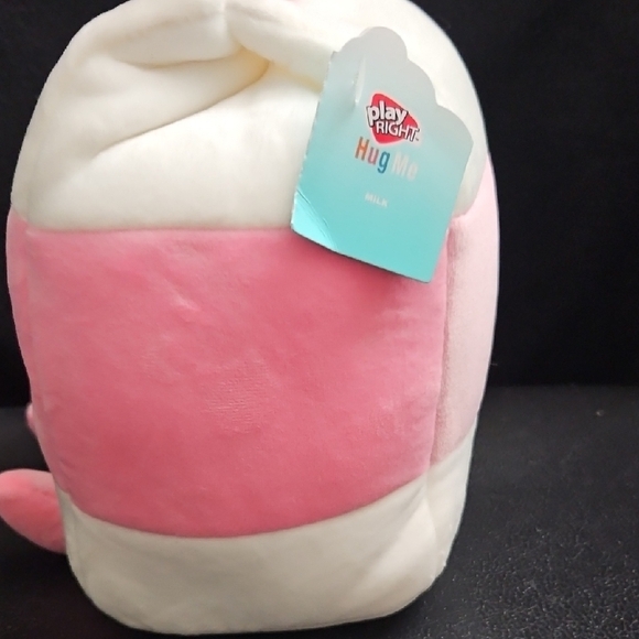 Cute Pink and White Milk Carton Plush - Picture 2 of 7